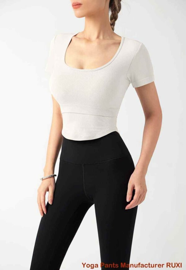 ribbestrikkede sykkelshorts RUXI