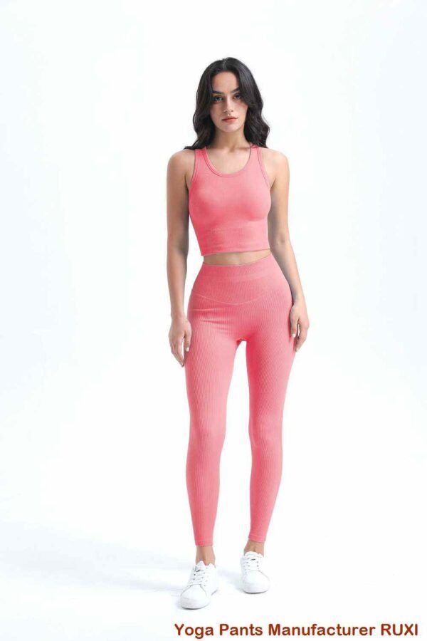 brente oransje yogabukser RUXI