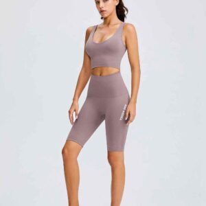 sorte gymleggings med lommer RUXI